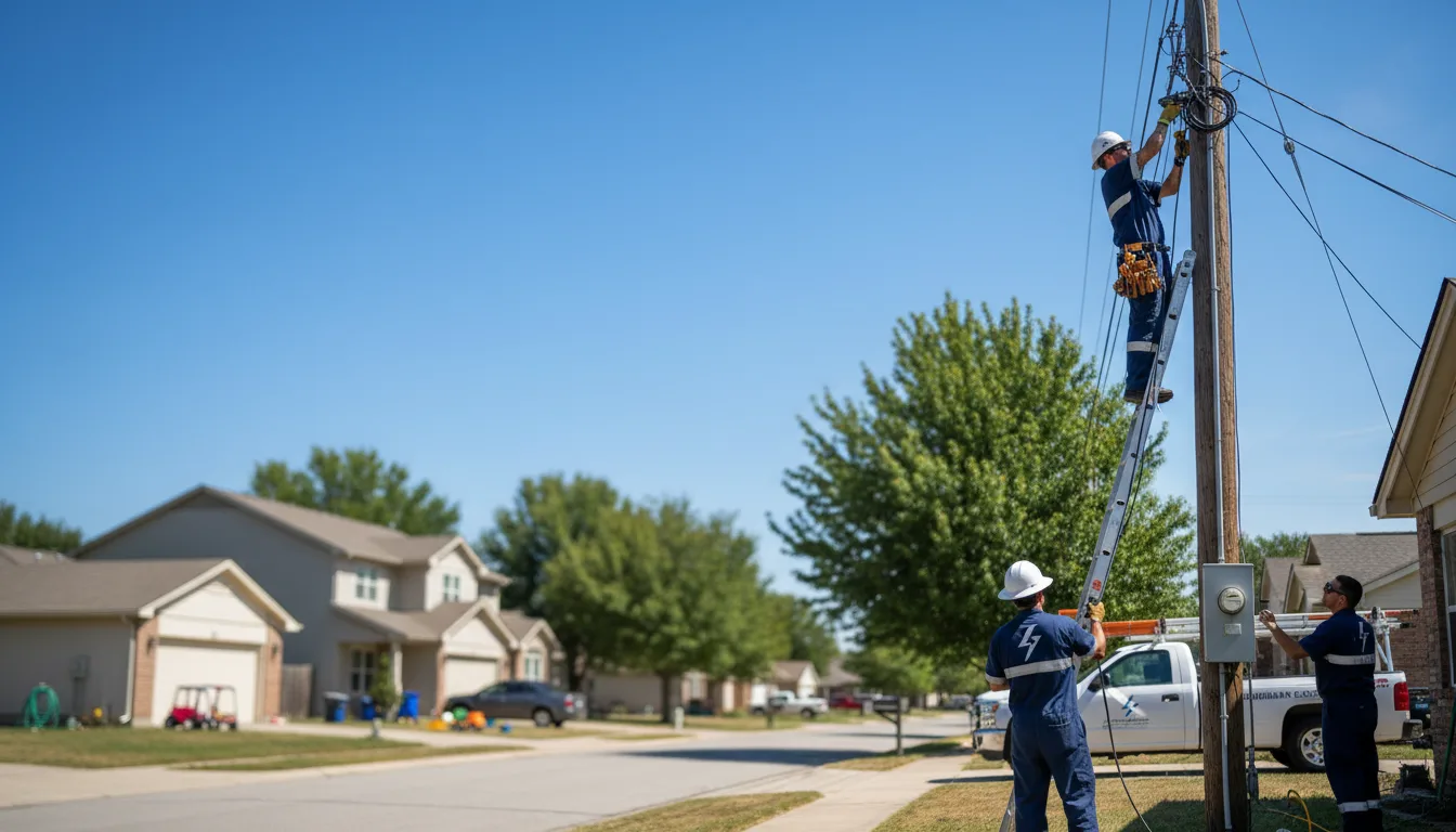 Residential electrician providing installation services in Bowden, WV